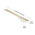 thumbnail image 2 of Cappa 1 Rod 36-66 Brass, 2 of 4
