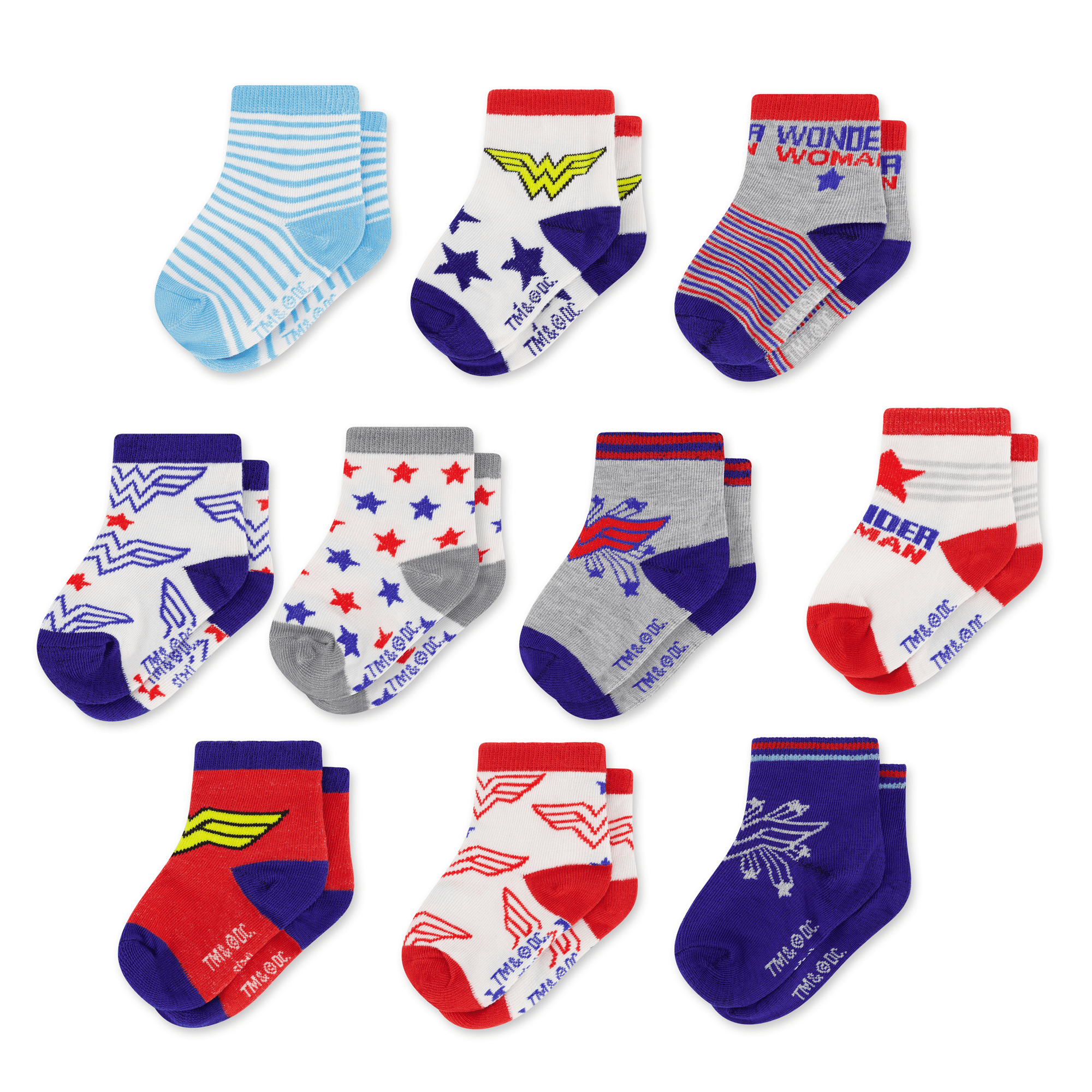Baby socks Newborn Boys and Girls: Unisex 12 Pairs Cotton Multipack 