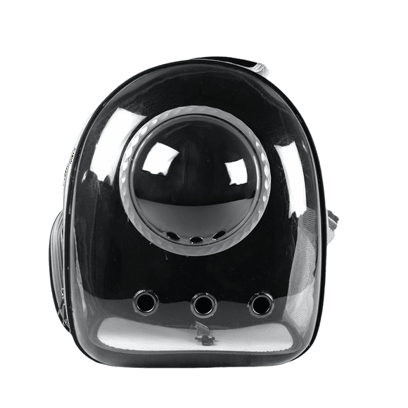 Mochila Burbuja Fancy Pets Para Mascotas Negra