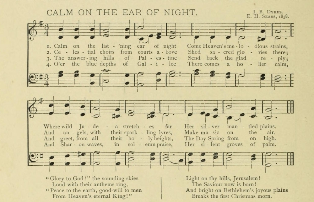 Calm On The Ear Of Night Christmas In Song Story 11 Poster Print 24 X 36 Walmart Com Walmart Com