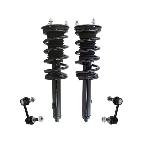 Strut Coil Spring Sway Bar Link Kit 4 Piece - Compatible with 2006 - 2013 IS250 AWD Sedan 2007 2008 2009 2010 2011 2012