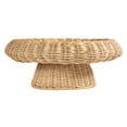 thumbnail image 4 of Bloomingville Round Hand-Woven Rattan Pedestal Bowl, Natural, 4 of 4