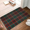 thumbnail image 2 of Salouo Tartan Plaid Pattern Outdoor Indoor Sturdy Doormats 16’’×24’’, Anti Fatigue Soft Flannel Thick Door Mat,Non-Slip Rectangle Rug Cushion, 2 of 7