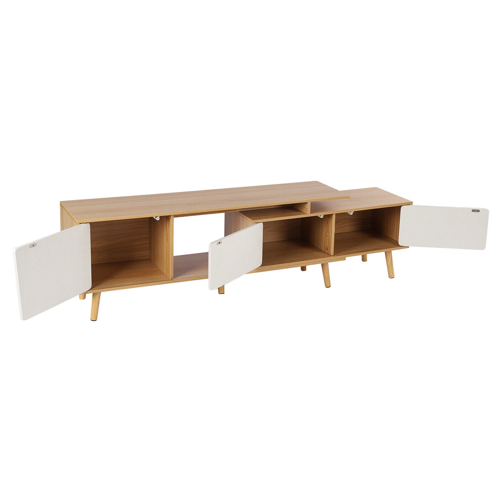 Home TV Stand MDF Living Room TV Cabinet Entertainment Center Console Shelf