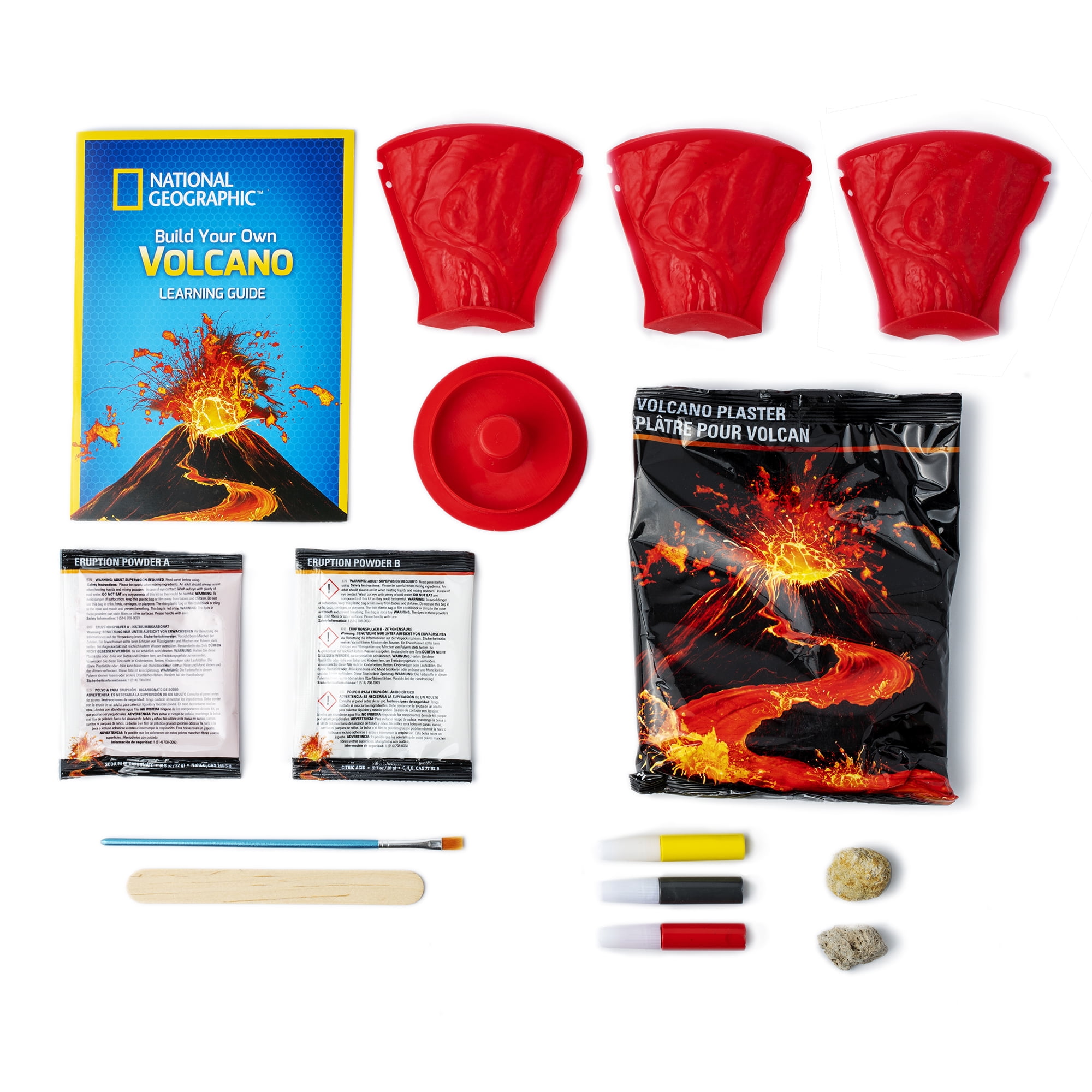 National Geographic Kids DIY Volcano STEM Science Game Learning Toy BOGO 