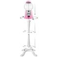 thumbnail image 4 of Olde Midway 15" Gumball Machine with Stand - Pink, Vintage-Style Bubble Gum Candy Dispenser with Glass Globe and Metal Base, 4 of 14