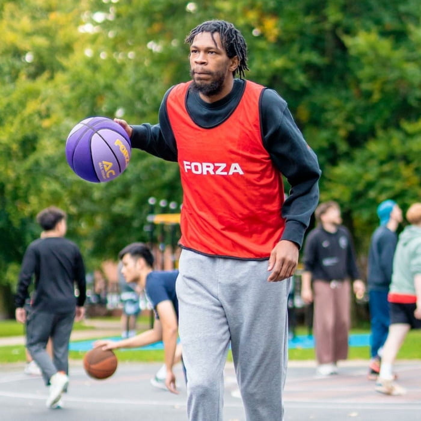 FORZA All Court Basketball | Durable PVC Leather for Indoor & Outdoor Play | High-Performance Grip – Official Sizes for Kids, Youth, and Adults