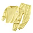 thumbnail image 6 of Lovzfmll Cotton Long Pants Pajama Set, Long Sleeve Round Neck Top & Jogger Pants for Boys & Girls, Lounge Wear Outfits for Kids 4-5 Years, 6 of 8