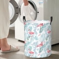 thumbnail image 6 of KLL Tropical Flamingo Waterproof Foldable Laundry Hamper Bucket with Handles for Storage Bin,Kids Room,Home Organizer (Small ), 6 of 7