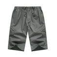 thumbnail image 5 of qolati Mens Cargo Shorts Casual Classic Fit Cotton Summer Shorts Elastic Waist Beach Hiking Short Pants with Pockets XXL, 5 of 8