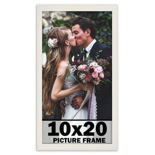 ArtToFrames 10x20 inch Black Picture Frame, WOMFRBW72079-10x20