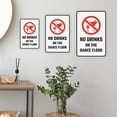 thumbnail image 2 of Portrait Round Plus No Drinks On the Dance Floor Wall or Door Sign | Food & Drink Restrictions - Large, 2 of 7