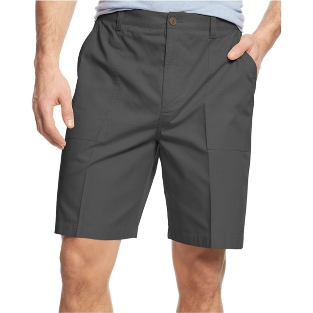 Geoffrey Beene Mens Ripstop Casual Chino Shorts, Gris, 48 Grande