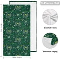 thumbnail image 2 of Dreamtimes Patricks Day Horseshoe Hand Towels 2 PCS, Ultra Soft and Highly Absorbent, Green Clover Luck Decorative Fingertip Towel for Home, Bathroom, Kitchen, 28.3"x14.4", 2 of 5
