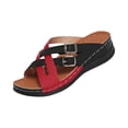 thumbnail image 6 of Willtoo 2026 Orthopedic Casual Sandals for Women Arch Support Summer Flat Sandals Wide Width Slip on Non Slip Beach Slippers Comfortable 2026 2026 Orthopedic Shoes, 6 of 6