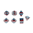 thumbnail image 1 of Dados poliédricos de 7 piezas de aleación de zinc de varios lados para juegos rojo negro azul Zulema Lote de dados poliédricos, 1 of 7