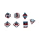 thumbnail image 1 of 7 Piezas Dados Poliédricos Metálicos D6 D4 para de Dragón - azul rojo negro azul perfke Lote de dados poliédricos, 1 of 7