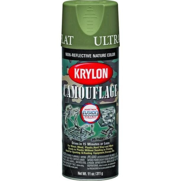 New Krylon 4296 Woodland Light Green Flat Camo Spray Paint 11 Ounce,1