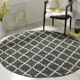 thumbnail image 2 of SAFAVIEH Montauk Crispian Geometric Quatrefoils Cotton Area Rug, Black/Ivory, 6' x 9', 2 of 10