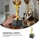 thumbnail image 5 of KAKOWELY Trofeos de Baloncesto Figura de Baloncesto de Plástico Trofeo Ideal para Torneos Competiciones (Dorado), 5 of 5