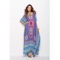 thumbnail image 1 of Vestido largo caftán holgado de verano con estampado étnico para mujer, ropa de playa y noche, 1 of 5