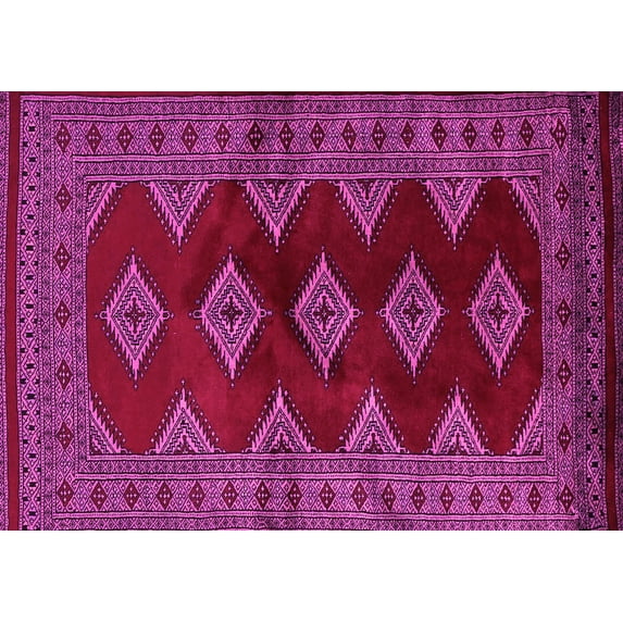Ahgly Company Indoor Rectangle Southwestern Pink Country Area Rugs, 5' x 8'