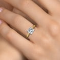 thumbnail image 4 of Gem Stone King 3.00 Cttw IGI Certified Lab Grown Diamond in 14K Two-Tone Gold Ring for Women | Princess | D-E Color | VS1-VS2 Clarity | Size 6, 4 of 7
