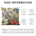 thumbnail image 6 of Acheng Spring Summer Flower Outdoor Decorative Pillow Covers Set of 2 Floral Butterfly Throw Pillows Spring Farmhouse Pillowcases Cushion Covers for Couch Bed Sofa Chair Home Decor White, 6 of 6