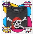 thumbnail image 3 of Shop4Ever Pirate Skull and Crossbones Toddler's Cotton T-Shirt 3T Black, 3 of 6