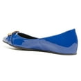 thumbnail image 4 of Love Moschino Blue Pointed Toe Patent Flats-10 for Womens, 4 of 5