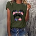 thumbnail image 2 of XZNGL Chemisiers à Manches Courtes pour Femmes T-Shirt Imprimé de la Fête de l'Indépendance pour Femmes Ample Décontracté Col Rond Manches Courtes Hauts pour Femmes Chemisier T-Shirts d'Été pour Femmes Hauts à Manches Courtes pour Femmes, 2 of 8