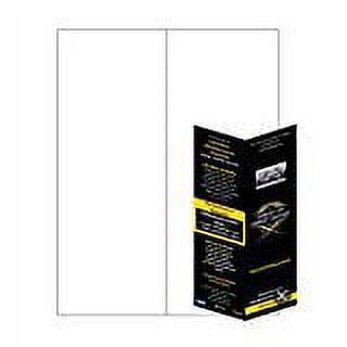 Print-Ready Bi-Fold Sheet (No-Tear Waterproof), 4-1/4" x 11" (Folded), 1-UP on 8-1/2" x 11" White Synthetic 8-Mil Paper - 25 Sheets