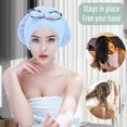 thumbnail image 5 of 2PC Hair Drying Caps, Soft & Absorbent, Fast Drying Hair Turban Wrap Towels Shower Cap, 5 of 5
