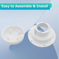 thumbnail image 5 of Capuchon de Ventilation pour Plomberie de Véhicule Récréatif, 2 Pcs Kit de Remplacement de Couverture de Ventilation pour Toit de Véhicule Récréatif de 1 à 2 3/8 Pouces, Accessoires de Ventilation Auto Améliorés Étanches, Universel pour Véhicule Récréatif, Remorque, 5 of 5