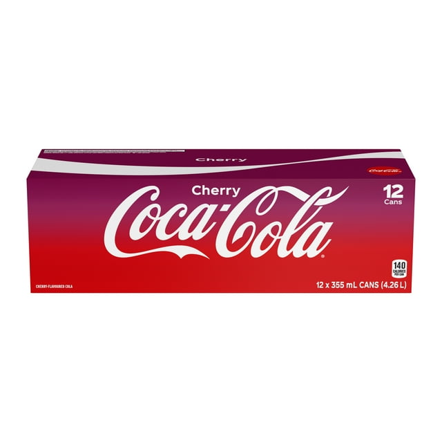 Coca-Cola Cherry Cans, 355mL, 12 Pack