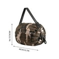 thumbnail image 3 of Bolsa plegable de la compra: bolsa de compra reutilizable de gran capacidad con correa al hombro, nylon resistente a desgarros, portátil y compacta para viajes y supermercados, 3 of 6