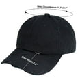 thumbnail image 6 of Ponytail Baseball Hat Distressed Retro Washed Womens Twill, 6 of 6