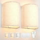 thumbnail image 1 of Juego de dos apliques de pared, recargables a batería, 3 colores cambiables, regulables, con control remoto de tela, 1 of 5