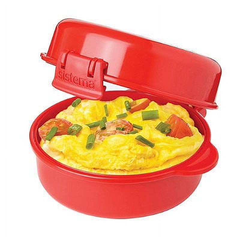 Sistema Microwave Cookware Easy Eggs, Red, 9.16 Oz/271 ml Single Breakfast - image 2 of 3