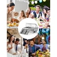 thumbnail image 3 of QinaQin Réchaud Électrique pour Aliments en Acier Inoxydable de Qualité Commerciale avec Contrôle de la Température - Réchaud de Buffet de 9 Pintes, Convient au Service Traiteur, aux Mariages et à Divers Événements, 3 of 7
