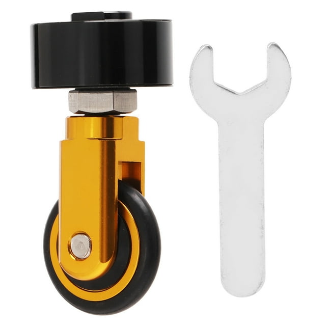 Roue Auxiliaire à Poussée Facile, Roue Facile de Vélo Pliant Résistante à l'Usure à Haute Résistance pour Bicyclette Pliante Or