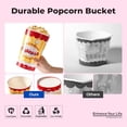 thumbnail image 3 of Fit Meal Prep 25 Pack Classic Paper Popcorn Buckets Disposable, 64 Oz Grease Resistant Popcorn Bowls Cups for Machine Home Theater Carnival Movie Night, 3 of 7