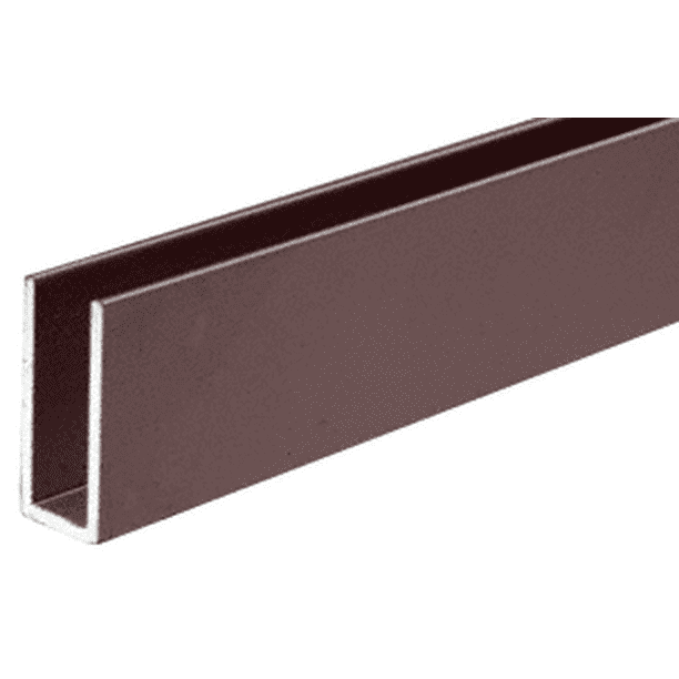 CRL D626DU Duranodic Bronze Aluminum Channel Extrusion 144" Stock
