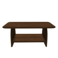 thumbnail image 6 of Hassch 47.24-Inch Center Table with Storage for Living Room, Farmhouse MDF Rectangle Coffee Table w/ Open Shelf, 2-Tier Design, Easy Assembly, Walnut, 6 of 6