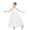 thumbnail image 3 of Ekidsbridal Girl Formal Flower Girl Dress - Spaghetti Strap Off Shoulder Satin with Bow Sash 422-A (Size: 2-12), 3 of 6