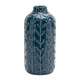 thumbnail image 3 of Melrose Vine Leaf Decorative Vases - 8.75" - Blue - Set of 2, 3 of 3
