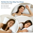 thumbnail image 5 of Lux Decor King Size Bed Pillows Set of 2 - Cooling Hotel Quality Pillows for Sleeping, Gusseted Design for Back, Side & Stomach Sleepers (18x36, White), 5 of 8