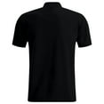 thumbnail image 4 of HOWPAY Men's Polo Shirts Short Sleeve Classic Button Collared T-Shirt Solid Color Stretch Breathablet Casual Loose Fit Workout Golf Shirts Black L, 4 of 4