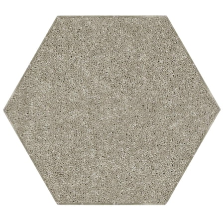Home Queen Solid Color Area Rugs Beige 8 Hexagon Walmart Com