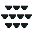 thumbnail image 2 of Hanes Womens Breathable Cotton All Black Bikinis 10-Pack, 7, Assorted, 2 of 3